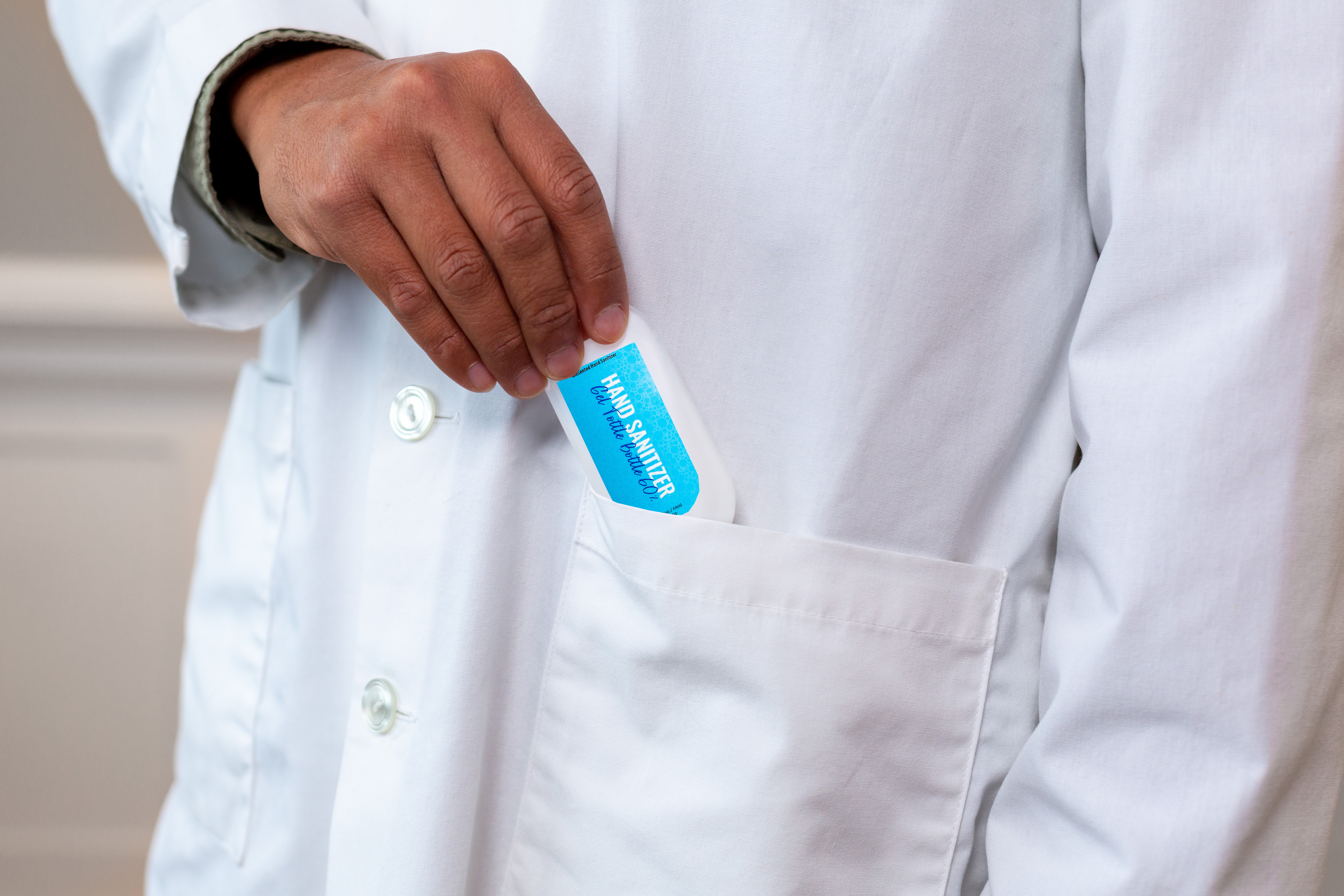 60% Hand Sanitizer Gel Tottle 1.5 fl oz without Carabiner 5