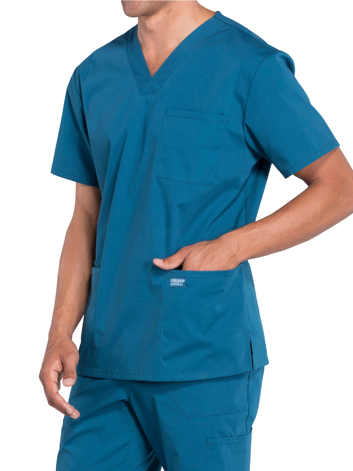 Cherokee - Workwear Professionals - Men's V-Neck Top 16