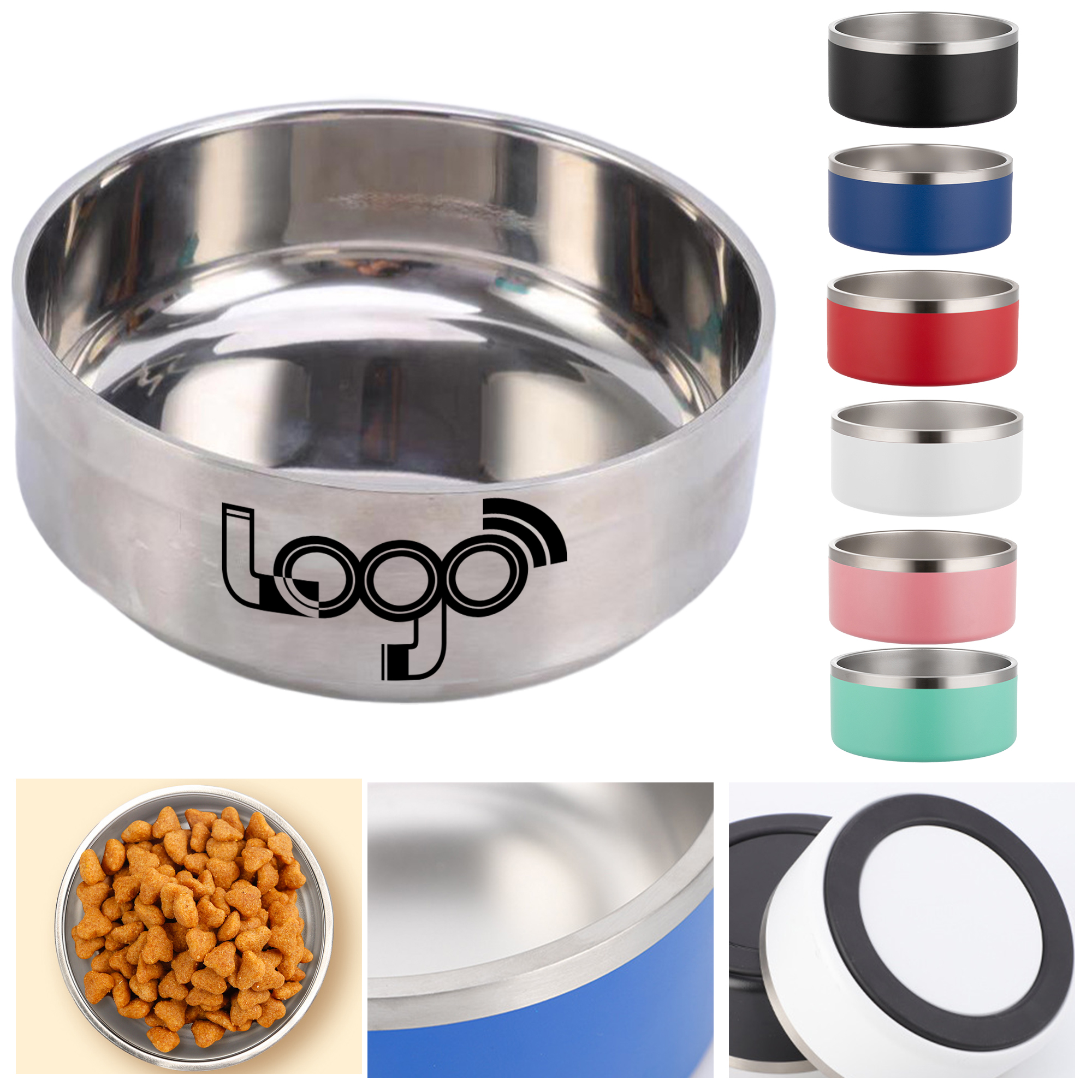 Customizable Anti-Spill Pet Bowl for Food and Water 1
