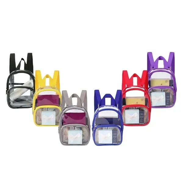 Waterproof Clear Mini PVC Backpack with Transparent Bag 10