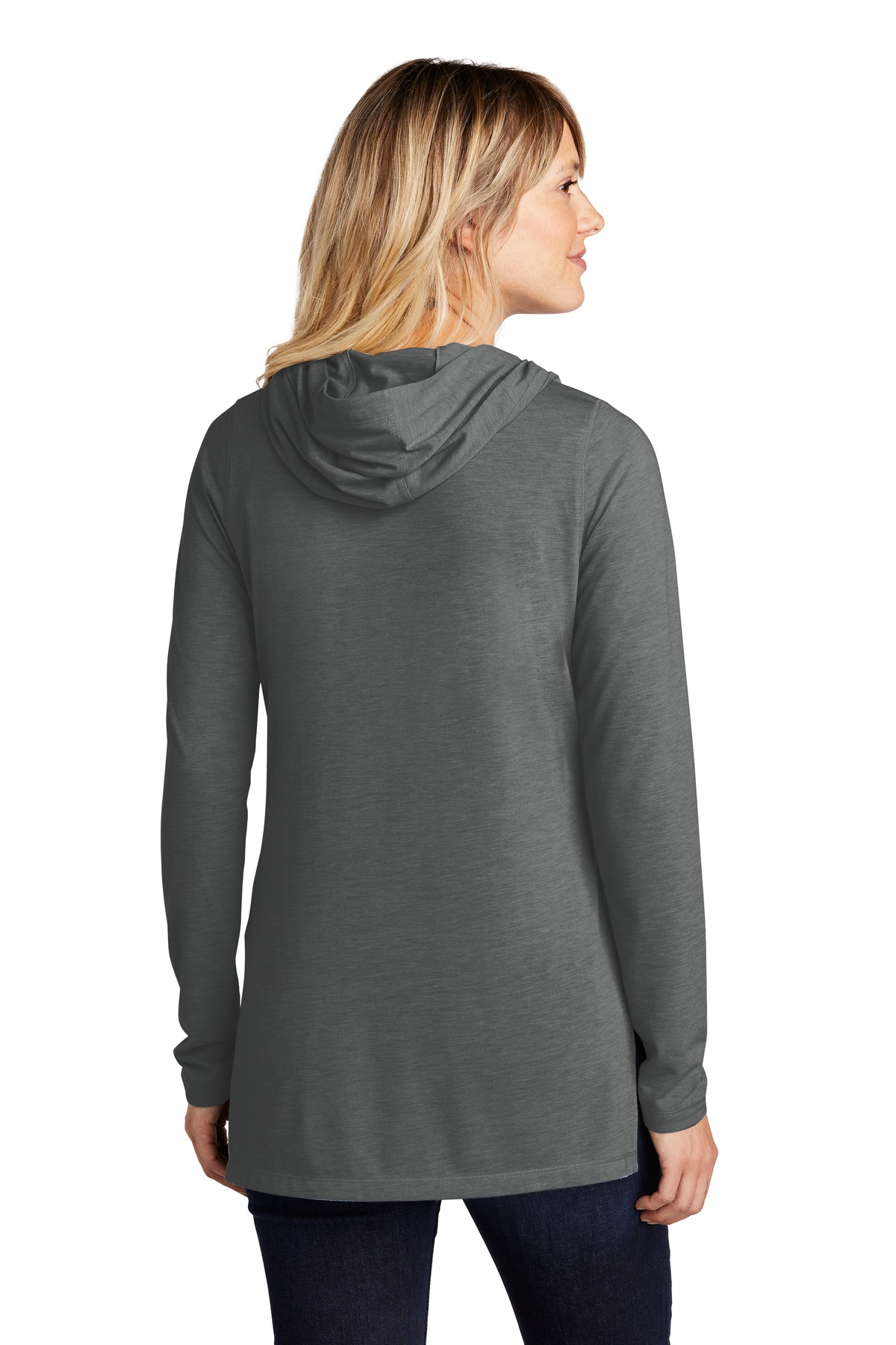 Sport-Tek Women's PosiCharge Tri-Blend Wicking Long Sleeve Hoodie LST406, custom hoodie or sweatshirt with logo imprint 9