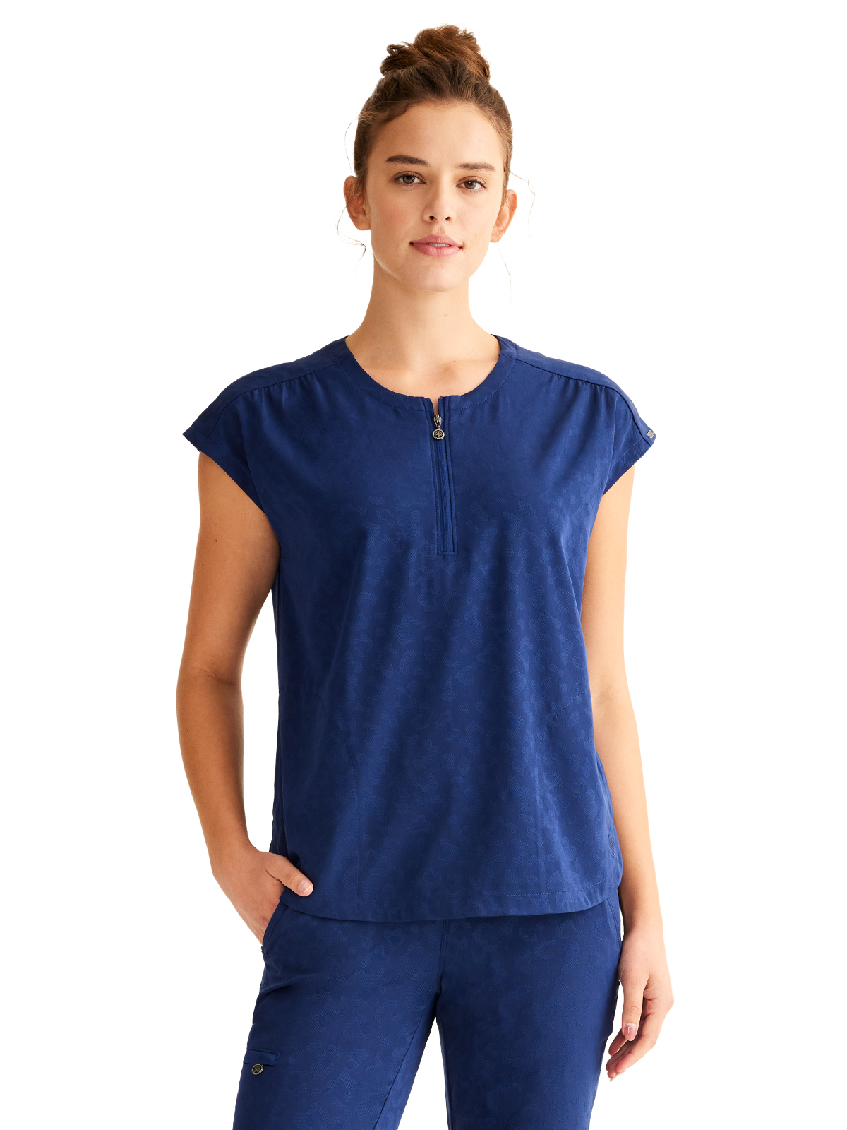 Healing Hands - HH PL Jacquard - Women's 2-Pocket Jayden Camo Top 3