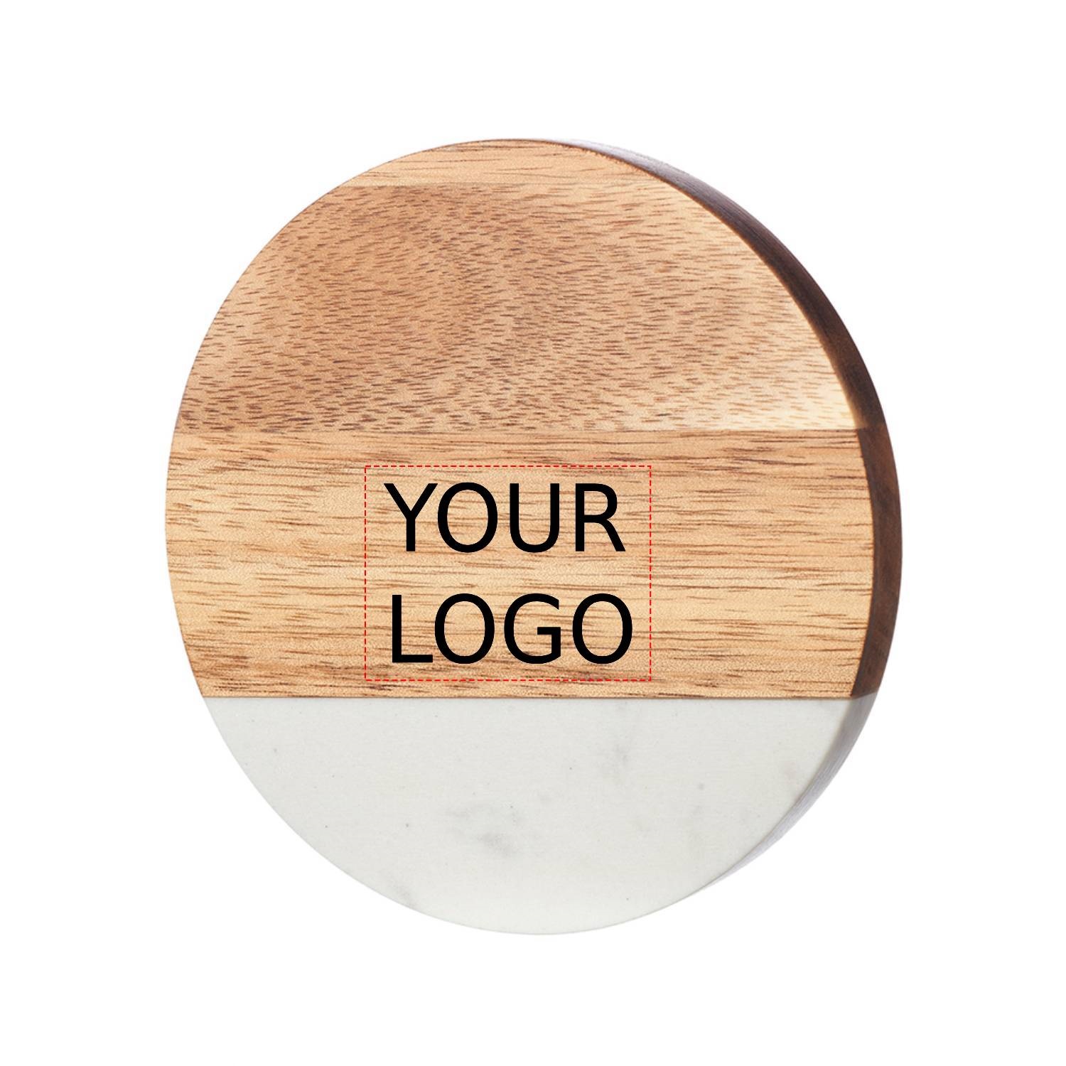 Wood and Marble Coaster with Opener 1