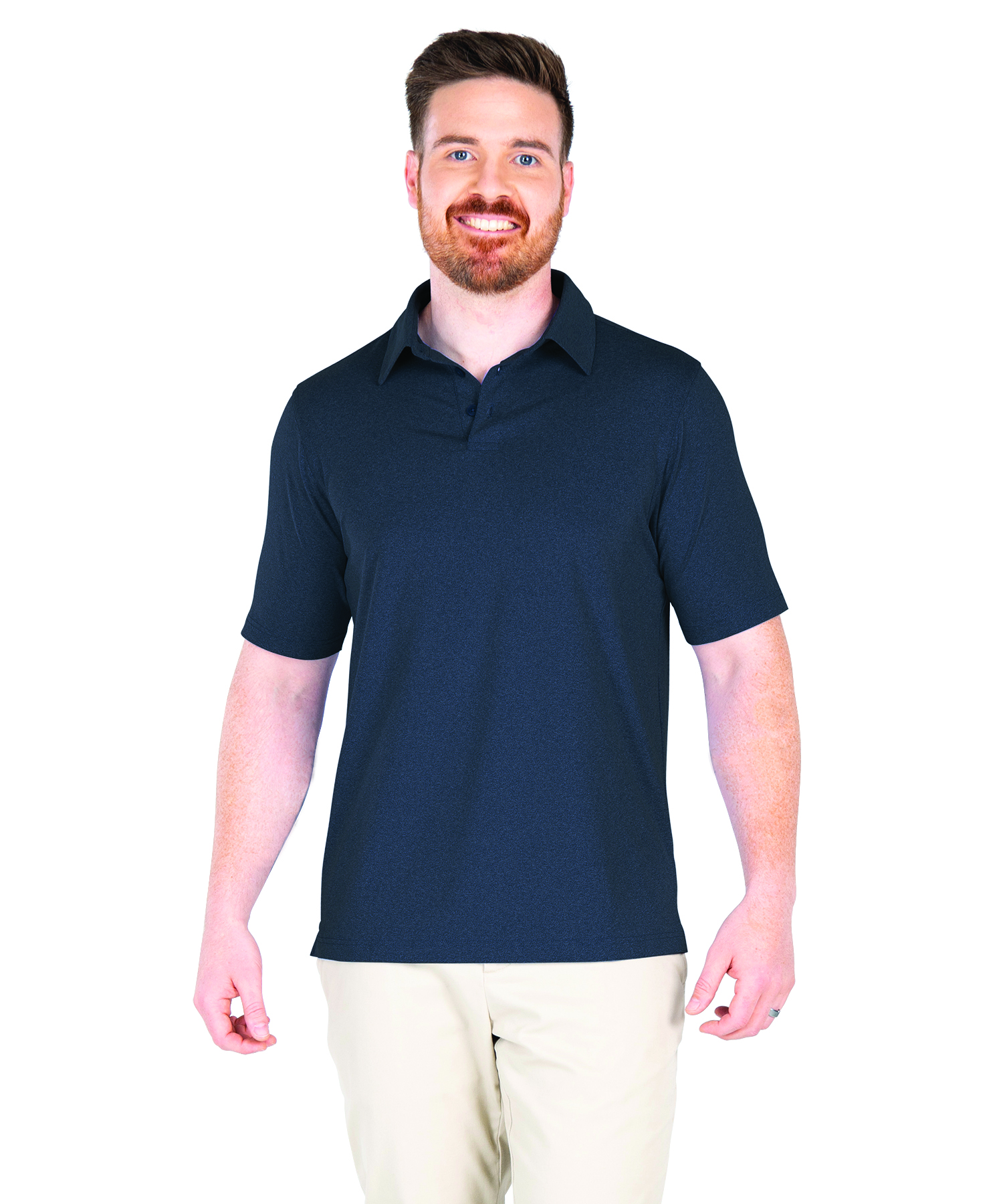Men's Heathered Eco-Logic Stretch Polo 69