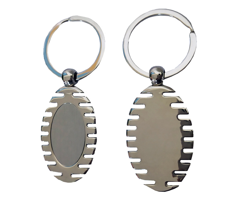 Oval Metal Keychain 2