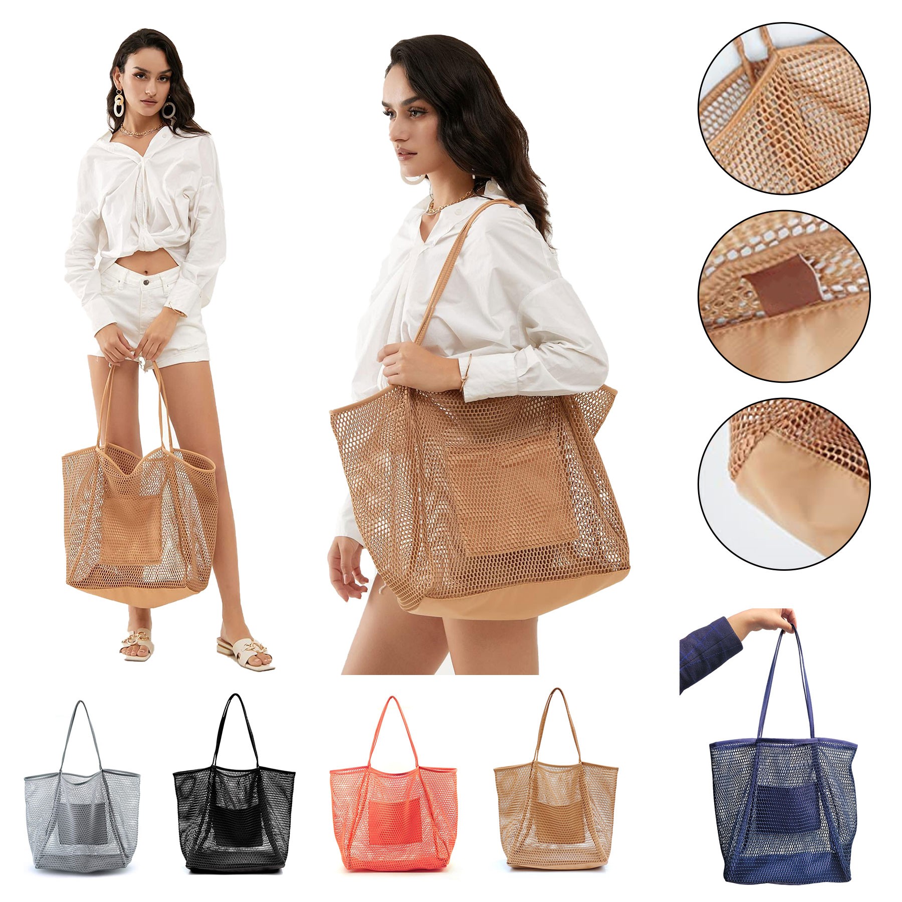 Mesh Beach Tote