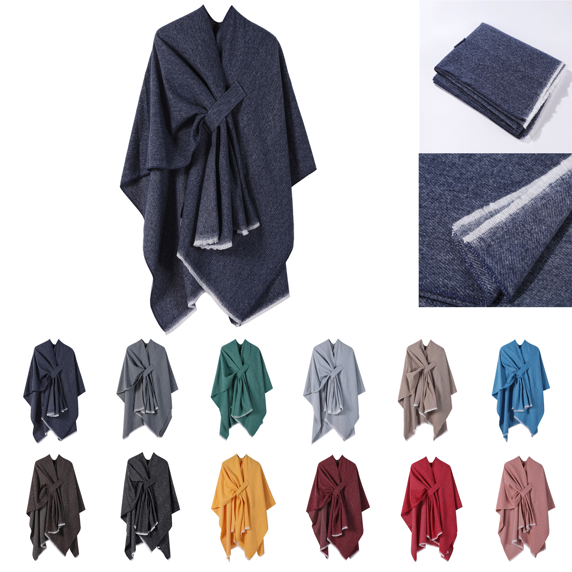 Custom Warm Knit Shawl 2