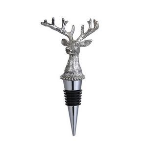 Charming Festive Reindeer Head Wine Stopper Cork 9