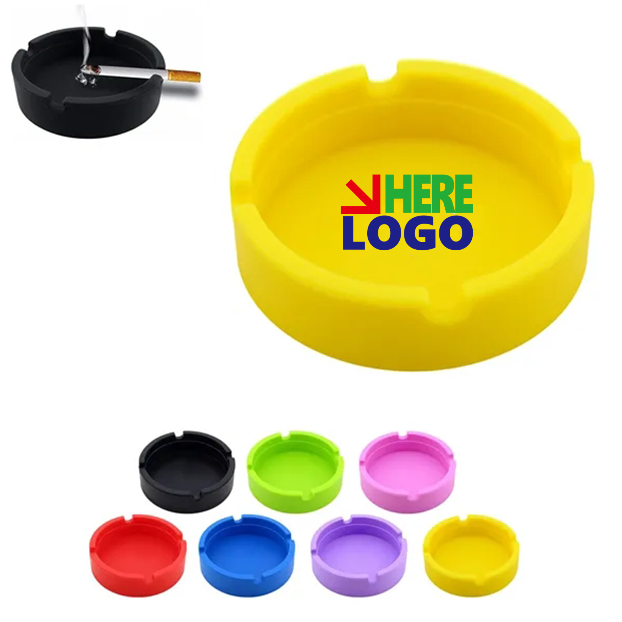 Silicone Round Ashtray 2