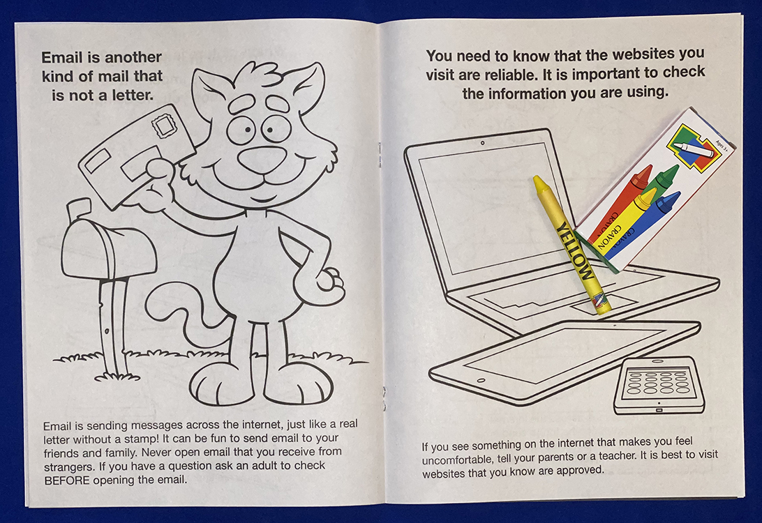 COLORING SET - Internet Safety Coloring Book Fun Pack 2