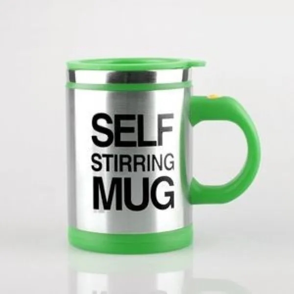 14 Oz. Stainless Steel Self Stirring Mug Mixing Cup 4