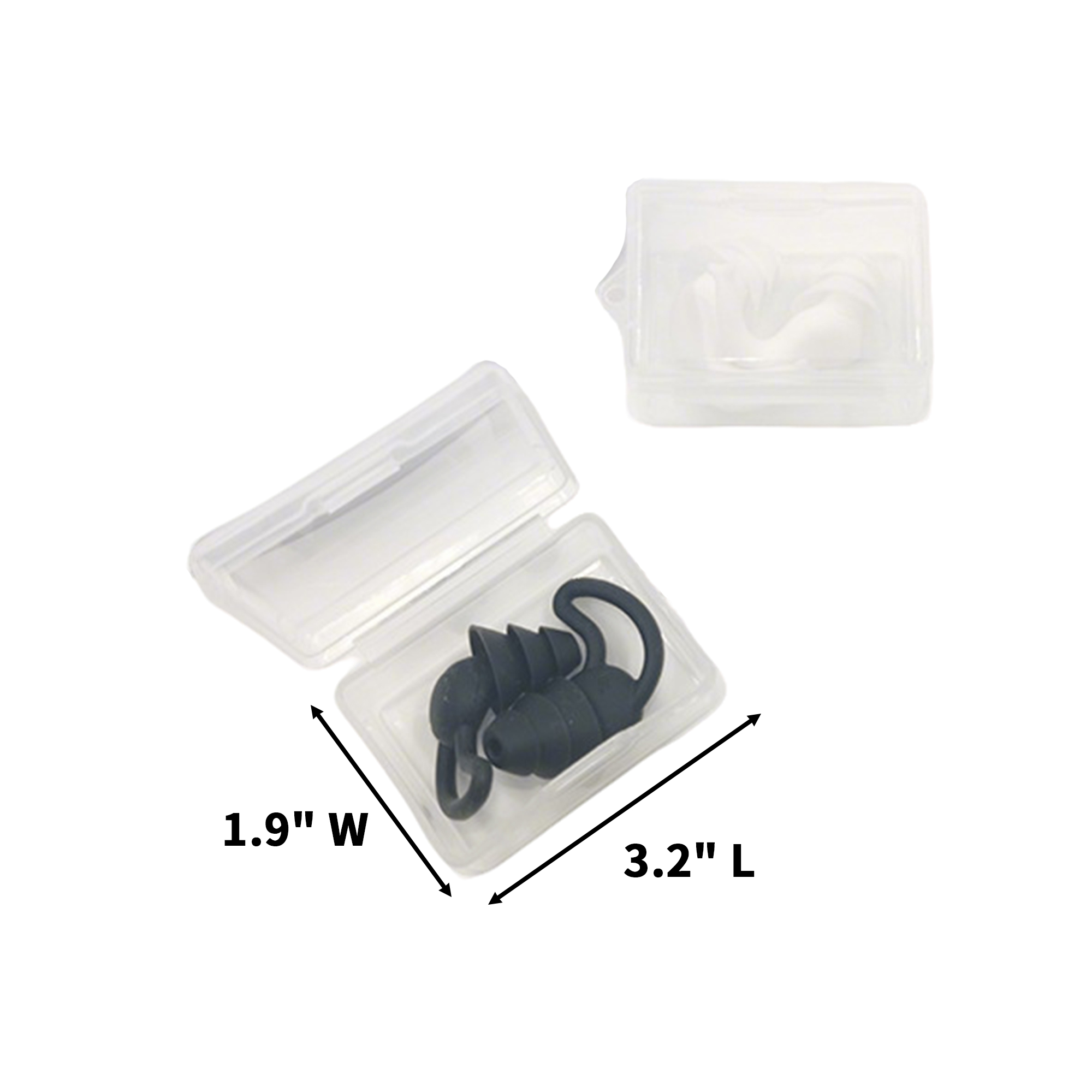Silicone Waterproof Noise Cancel Earplug With Carry Case 4