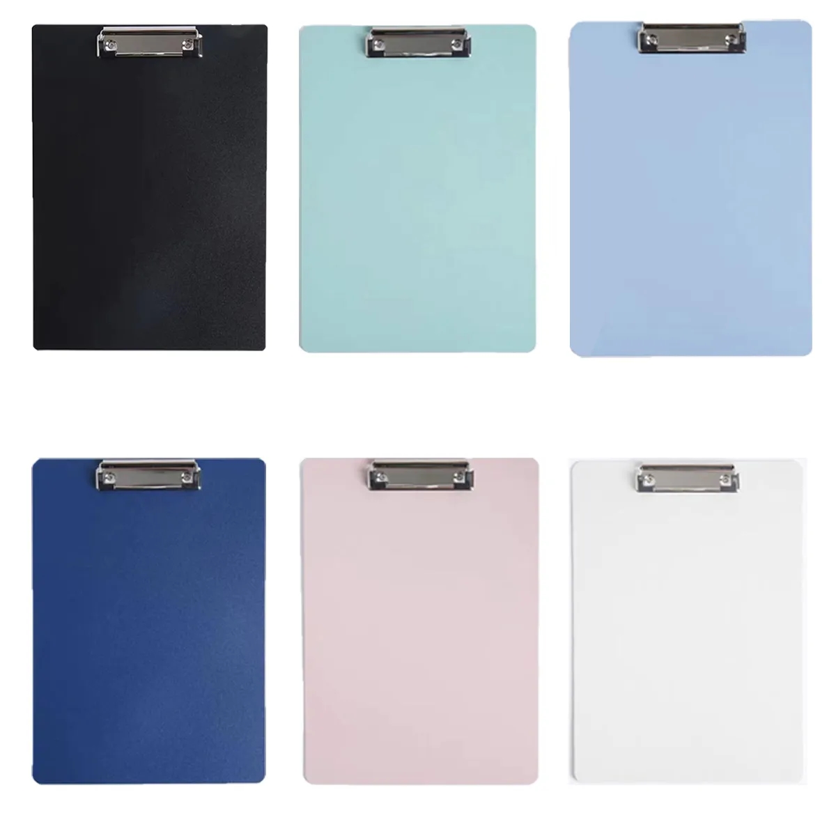Plastic Large Clipboards with Low Profile Metal Clip 2