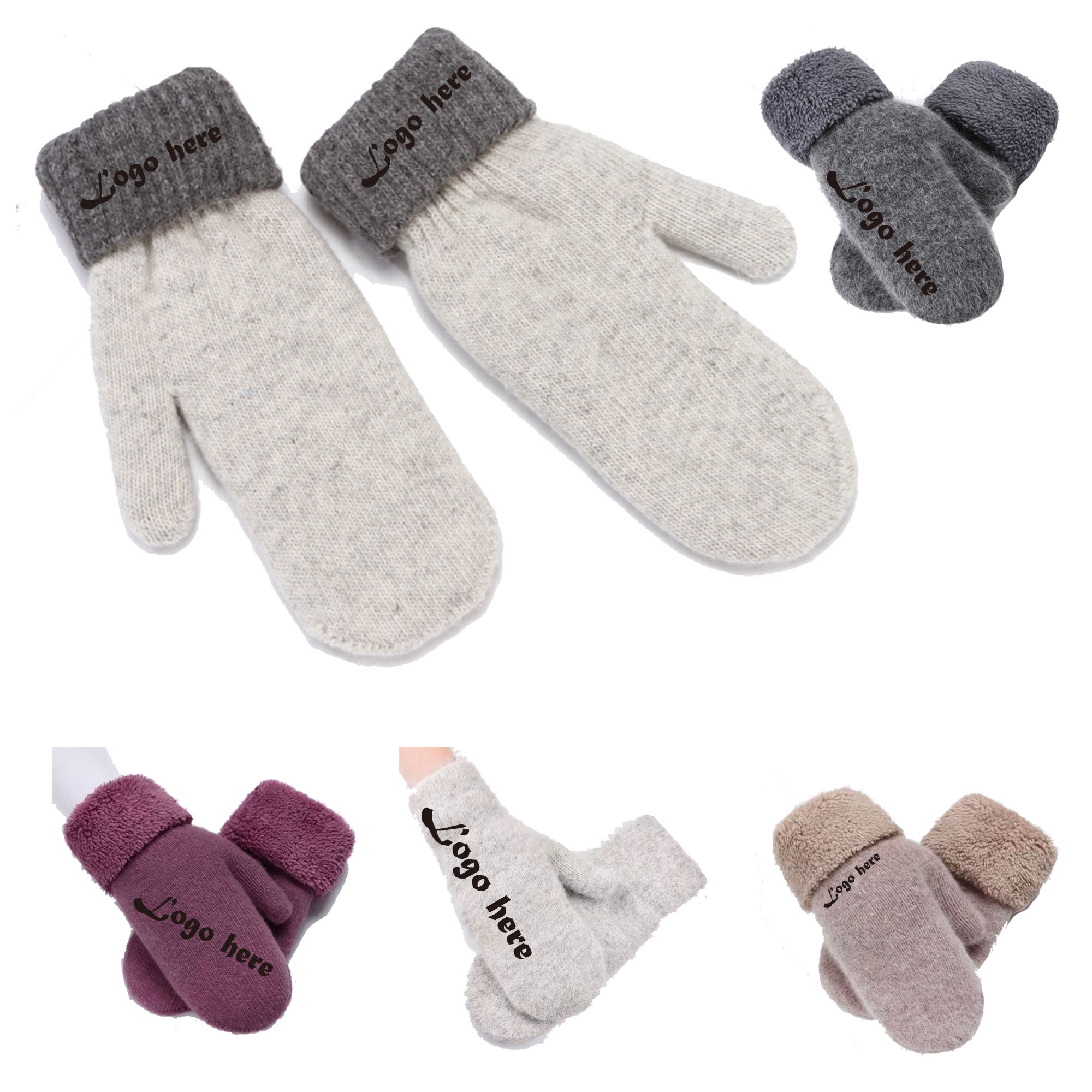 Winter Rabbit Fur Gloves 2
