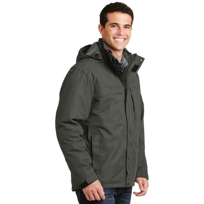 Port Authority Herringbone 3-in-1 Parka. 4