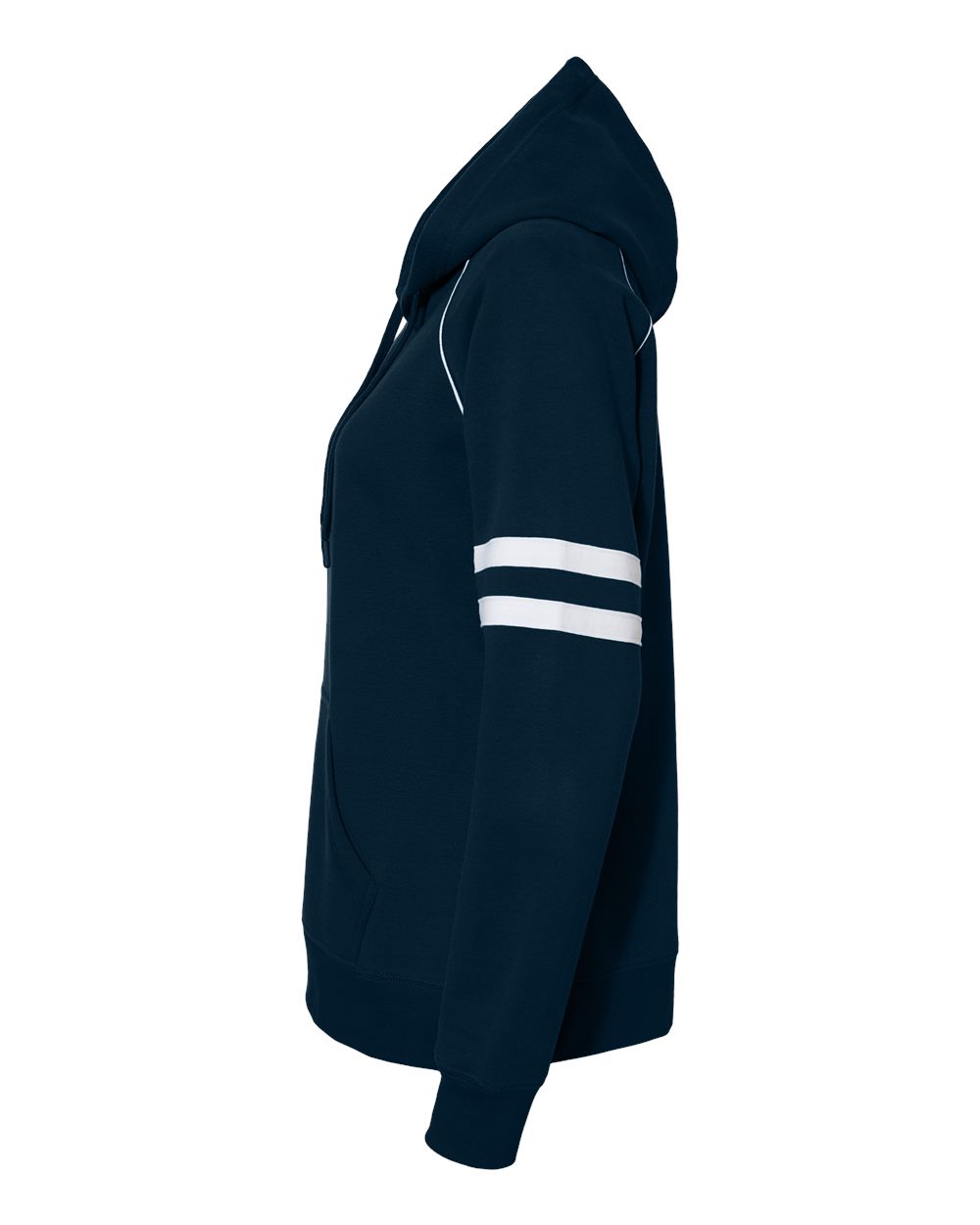 Women's Varsity Fleece Piped Hooded Sweatshirt - 8645 45