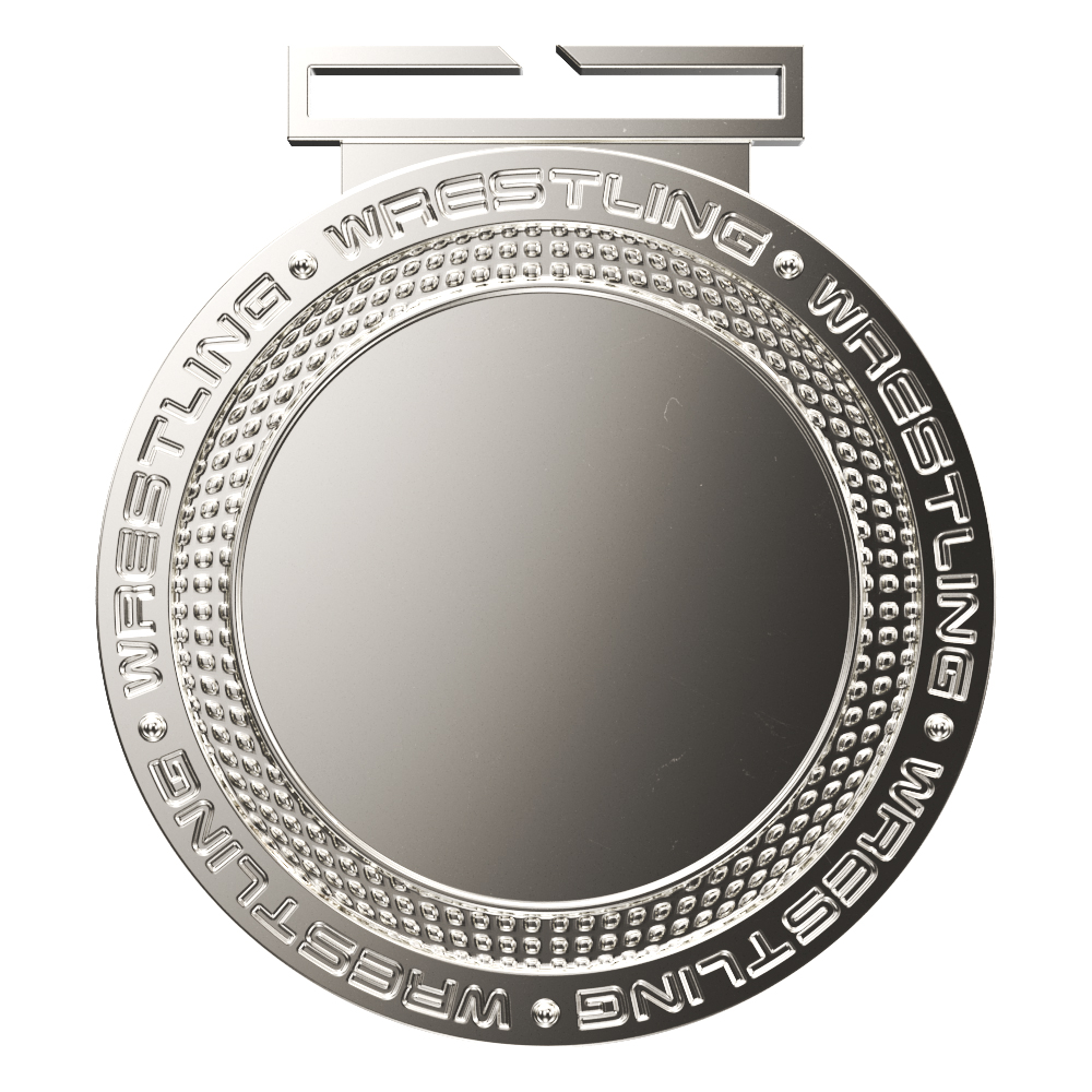 Wrestling Dual Plated Medallion (3") 4