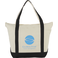 Classic 12oz Cotton Canvas Zippered Boat Tote, custom tote bag with logo imprint 4