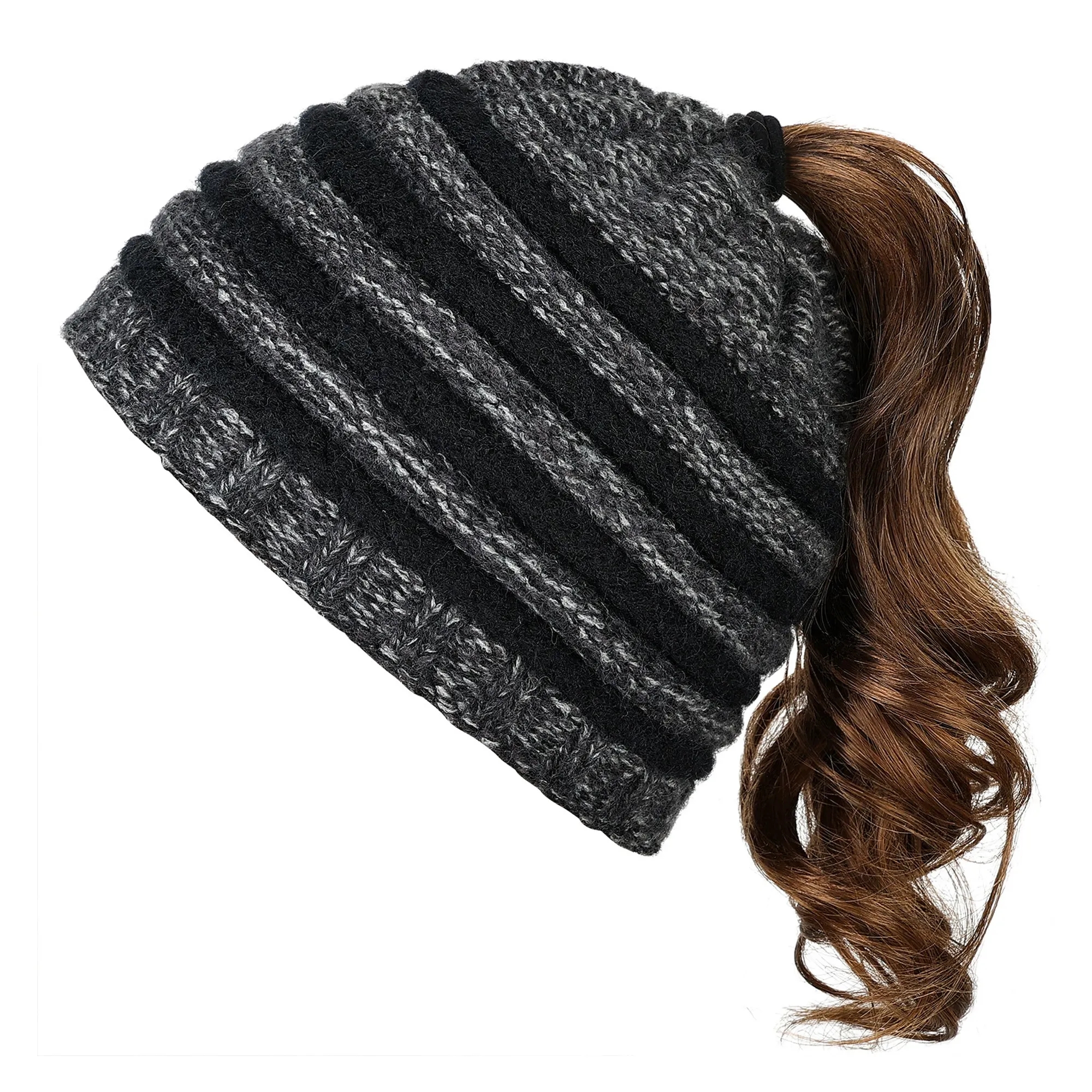 Warm Knit Ponytail Hat 5