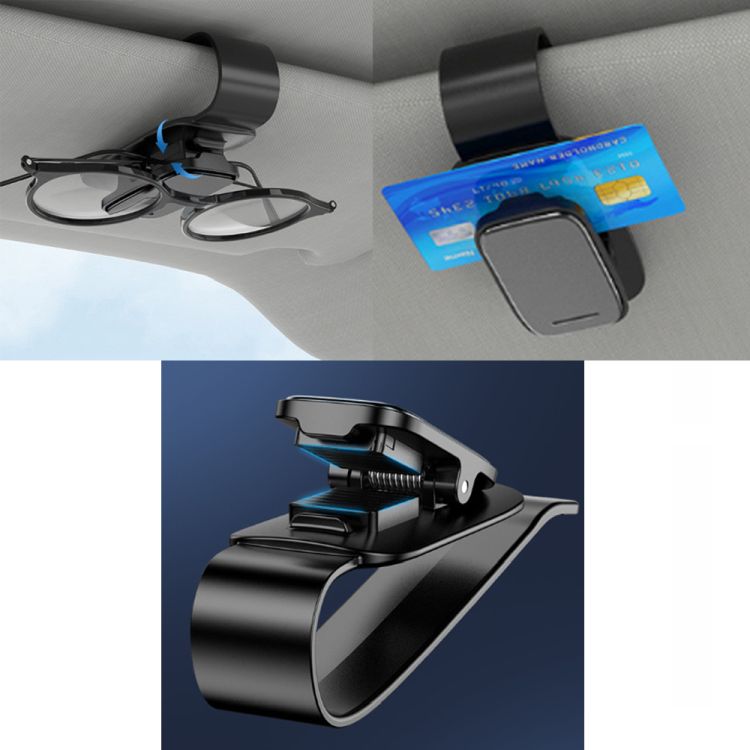 One-Handed-Operation Sunglasses Holder for Car 3