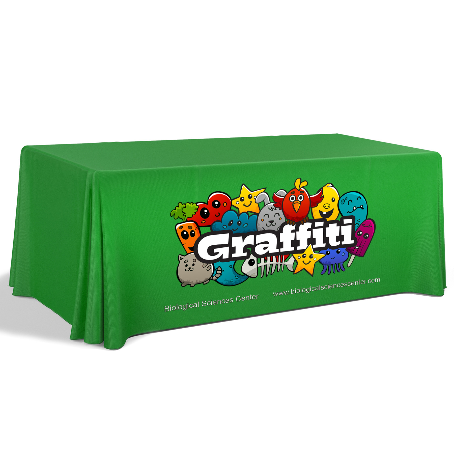 6' Premium Draped Standard Table Cover(Full Color Dye Sublimation) 21
