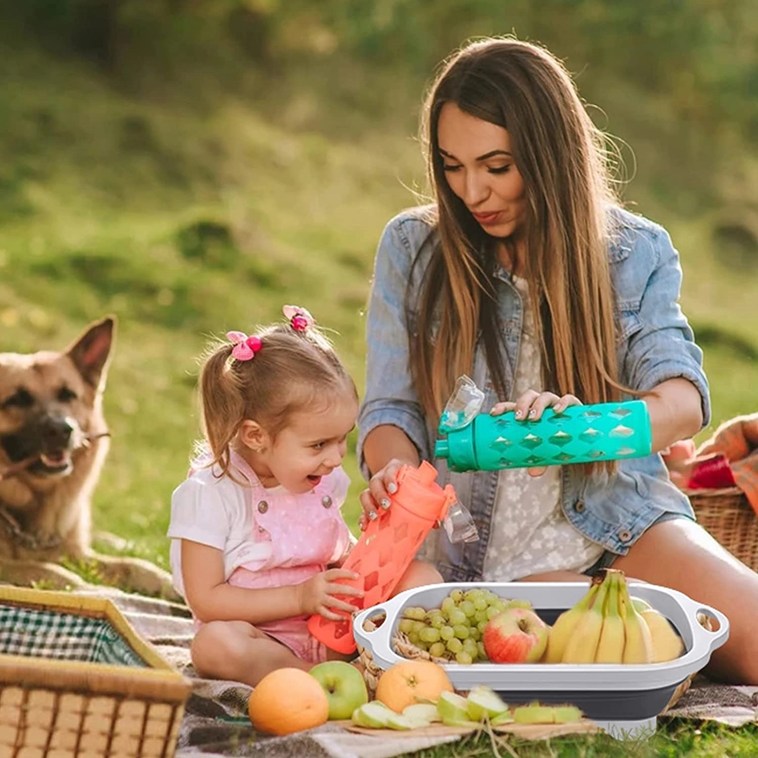 3 in 1 Collapsible Cutting Board, Washing Drain and Storage 3