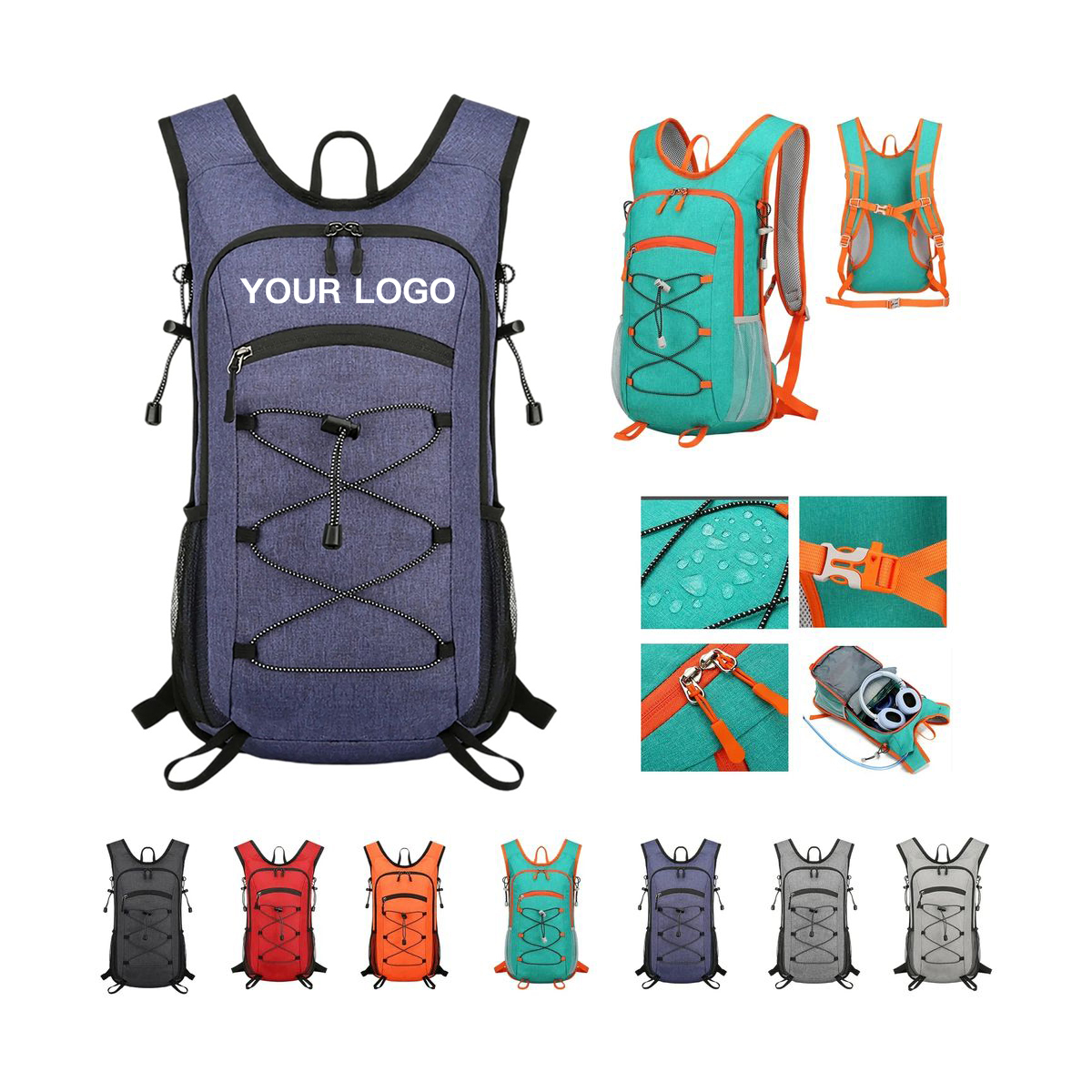 Tear Resistant Backpack for Fitness and Trips 8