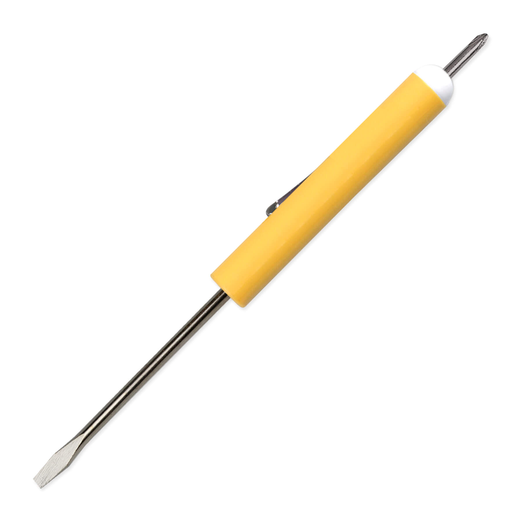 Pocket Screwdriver 1/8" Flat Tip Blade + #0 Phillips Top 25