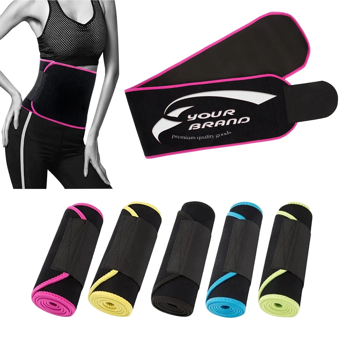 Neoprene Sweat Waist Trimmer Sauna Trainer Belt 1
