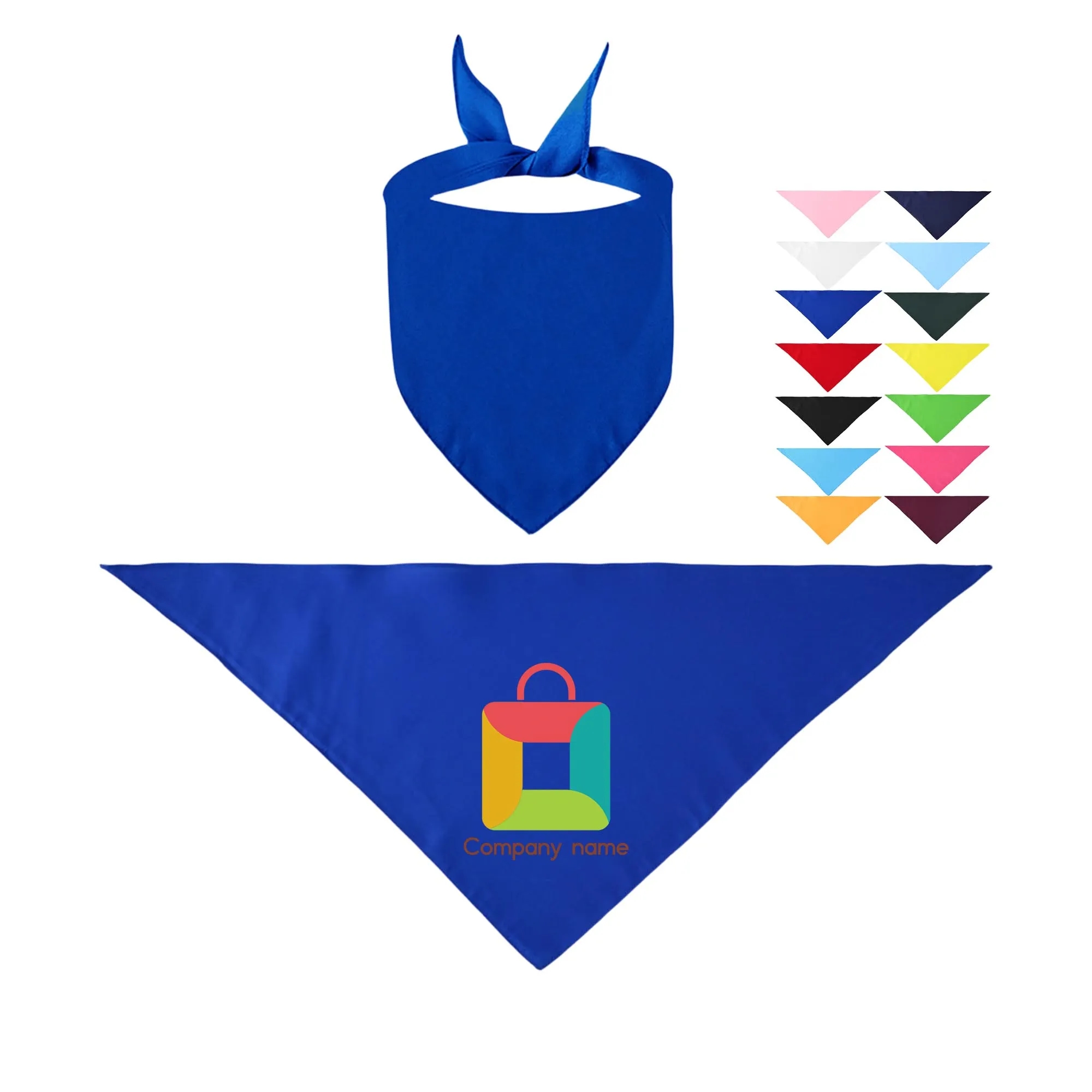 MOQ 100pcs Polyester Full Color Pet Scarf Bandanna 17