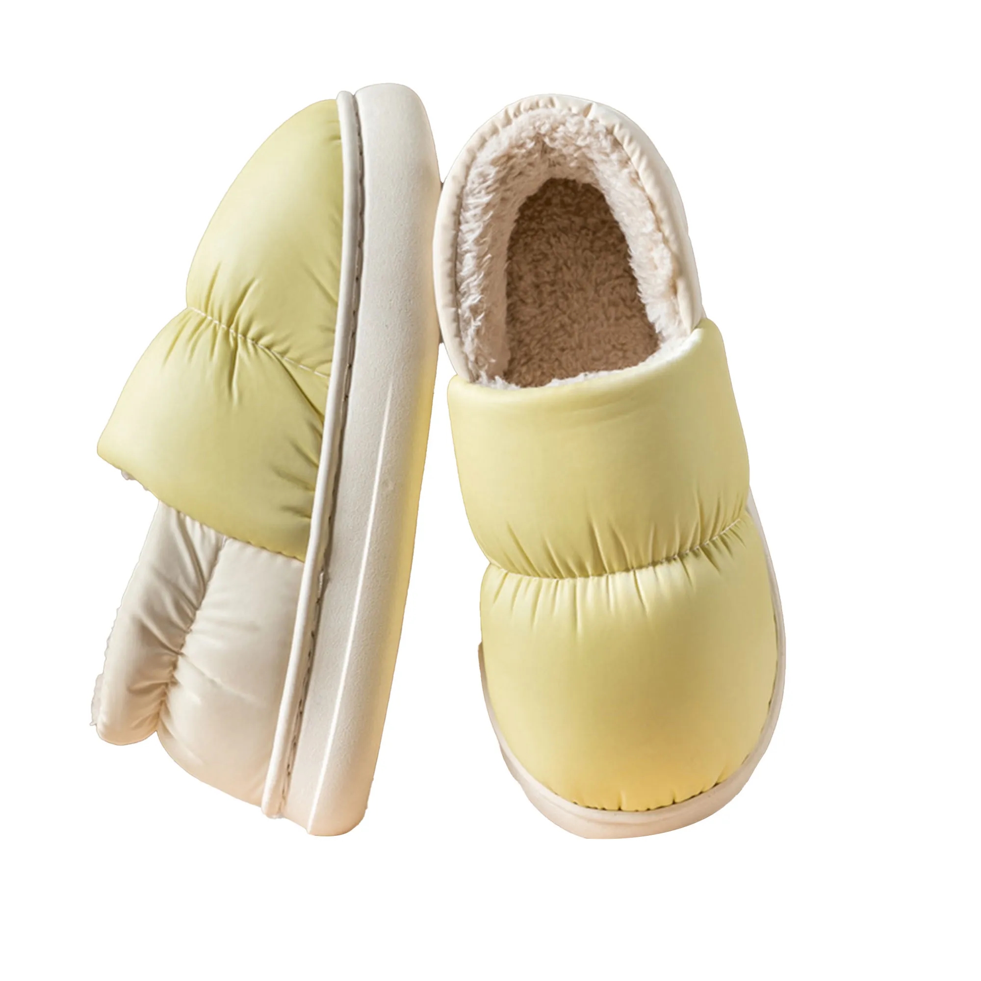 MOQ 30 Waterproof Heeled Cotton Shoes Warmth Non-Slip 6