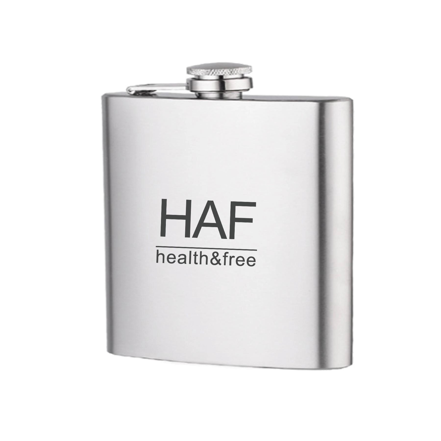 5 oz. Stainless Steel Flask, custom water bottle with logo imprint 1