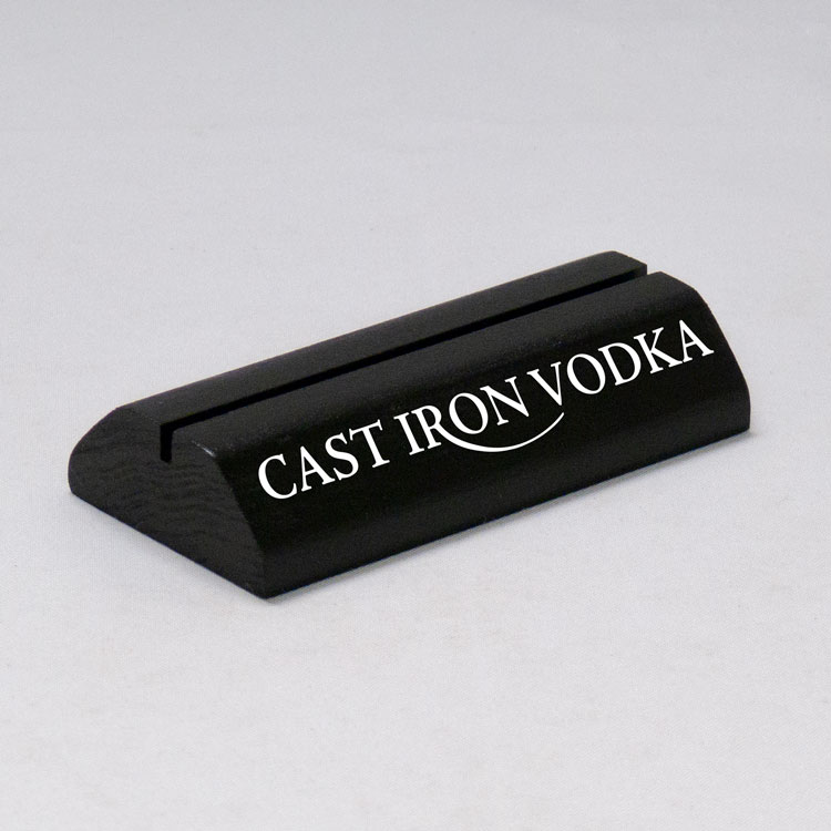 Acrylic Table Tent with Geometric Base 5w x 7h