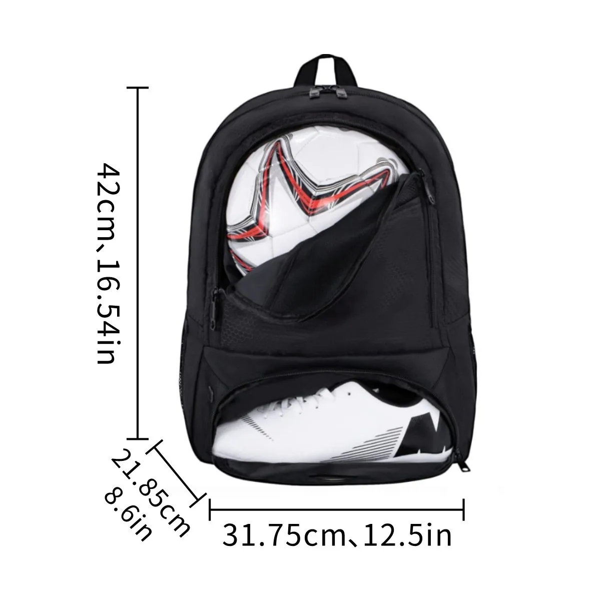 25L Soccer Ball & Shoe Compartment Sports Backpack 4