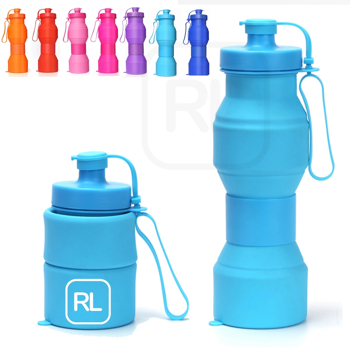27 Oz Collapsible Silicone Water Bottle 2