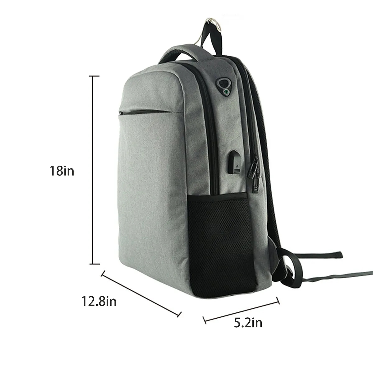Durable Simple Travel Laptop Backpacks With Usb Headset Port 3