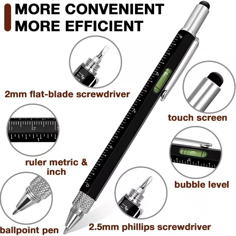 6-In-1 Multi Functional Stylus Tool pen 6-In-1 Multi Functio 1