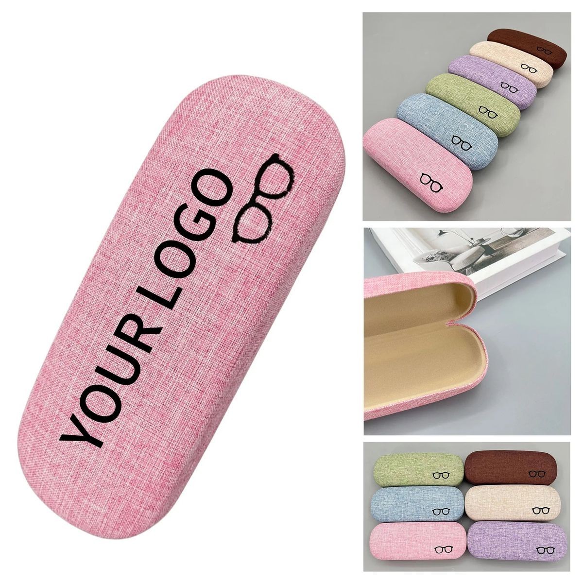 Protective Linen Eyewear Case with Metal Shell 1