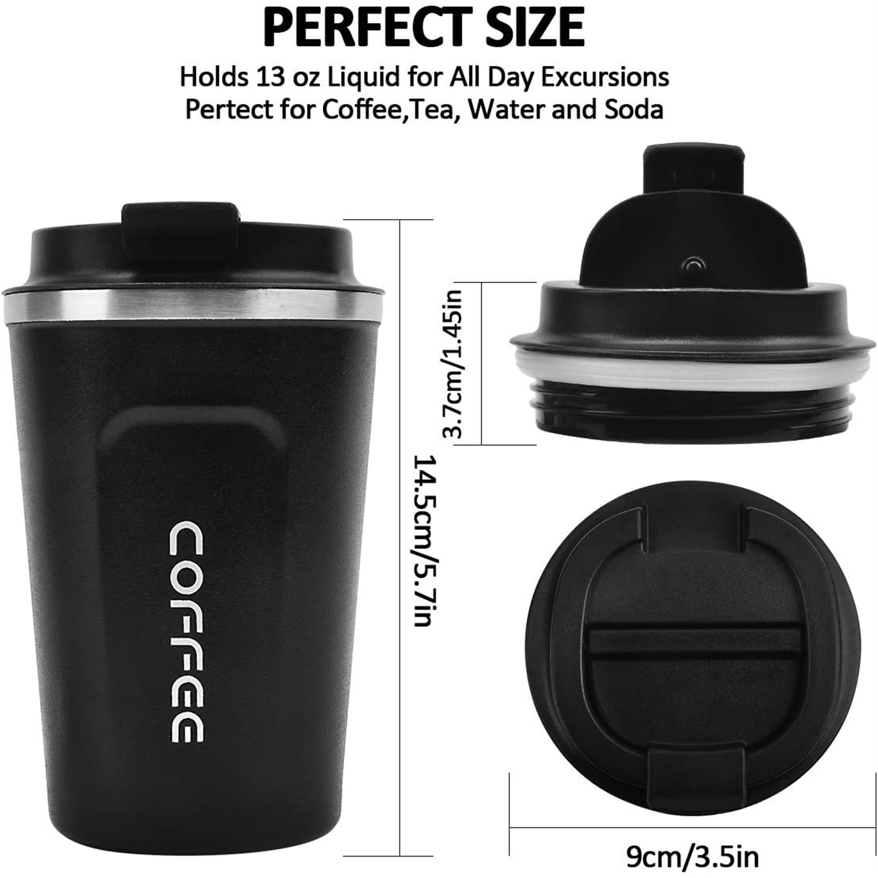 12 Oz Vacuum Insulated Coffee Travel Mug 3