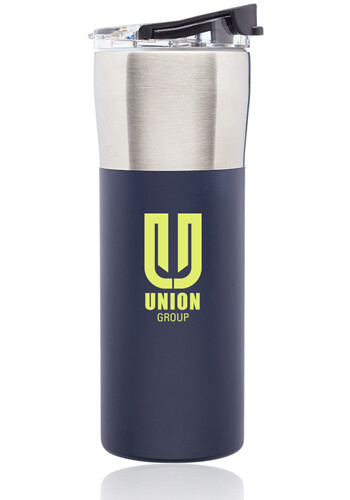 19 oz. Nau Color Grip Travel Mugs with Plastic Lid