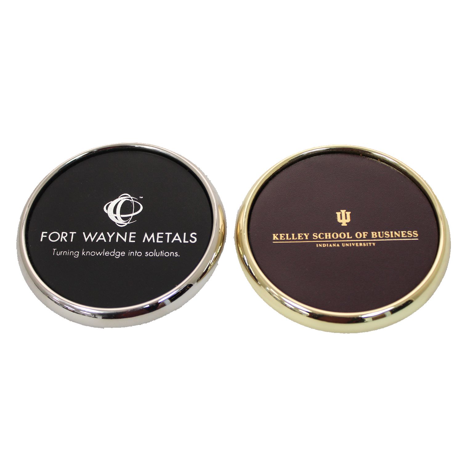 Metal & Leather Coaster with 4-Color Process 14