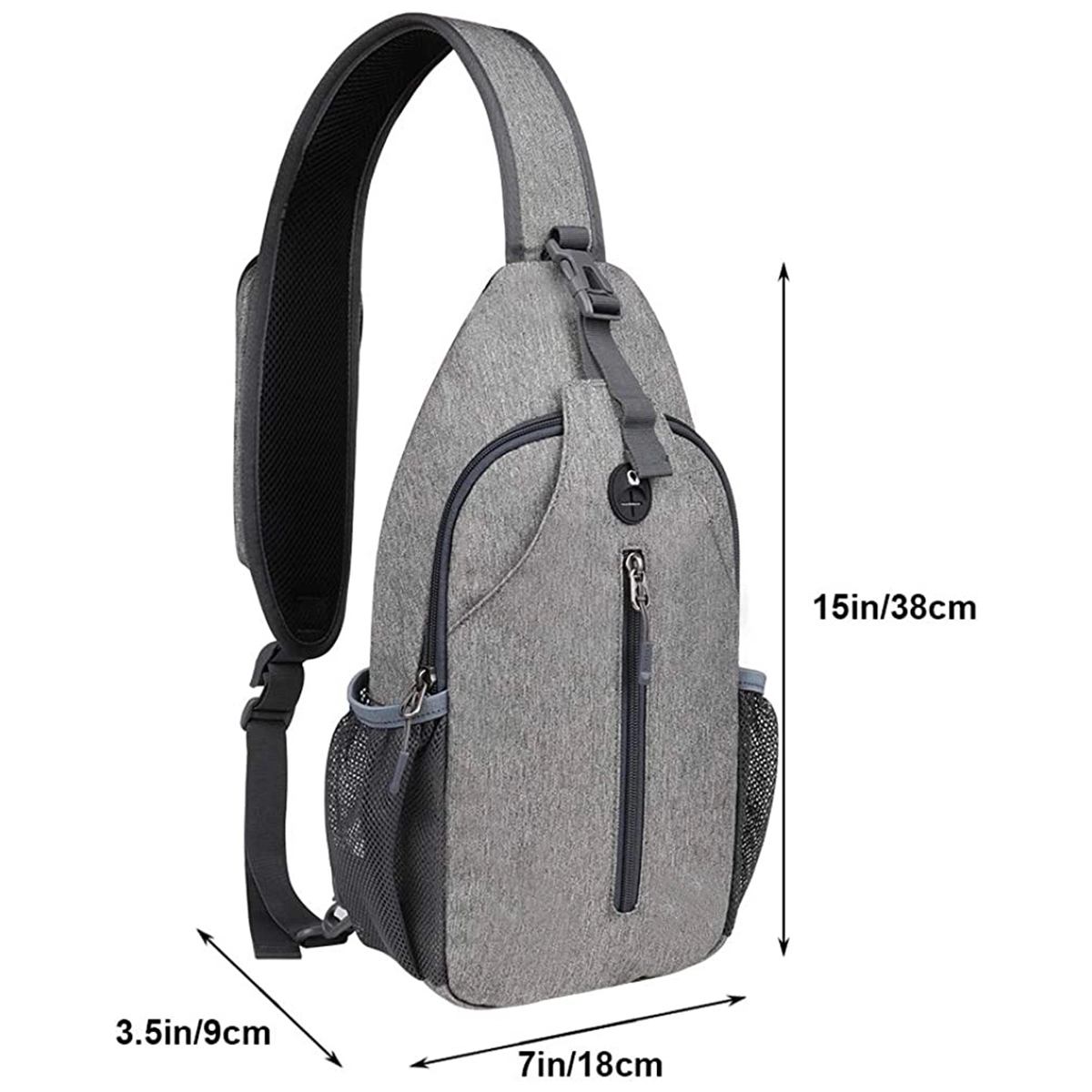 Travel Hiking Crossbody Sling Chest Backpack Bag 4