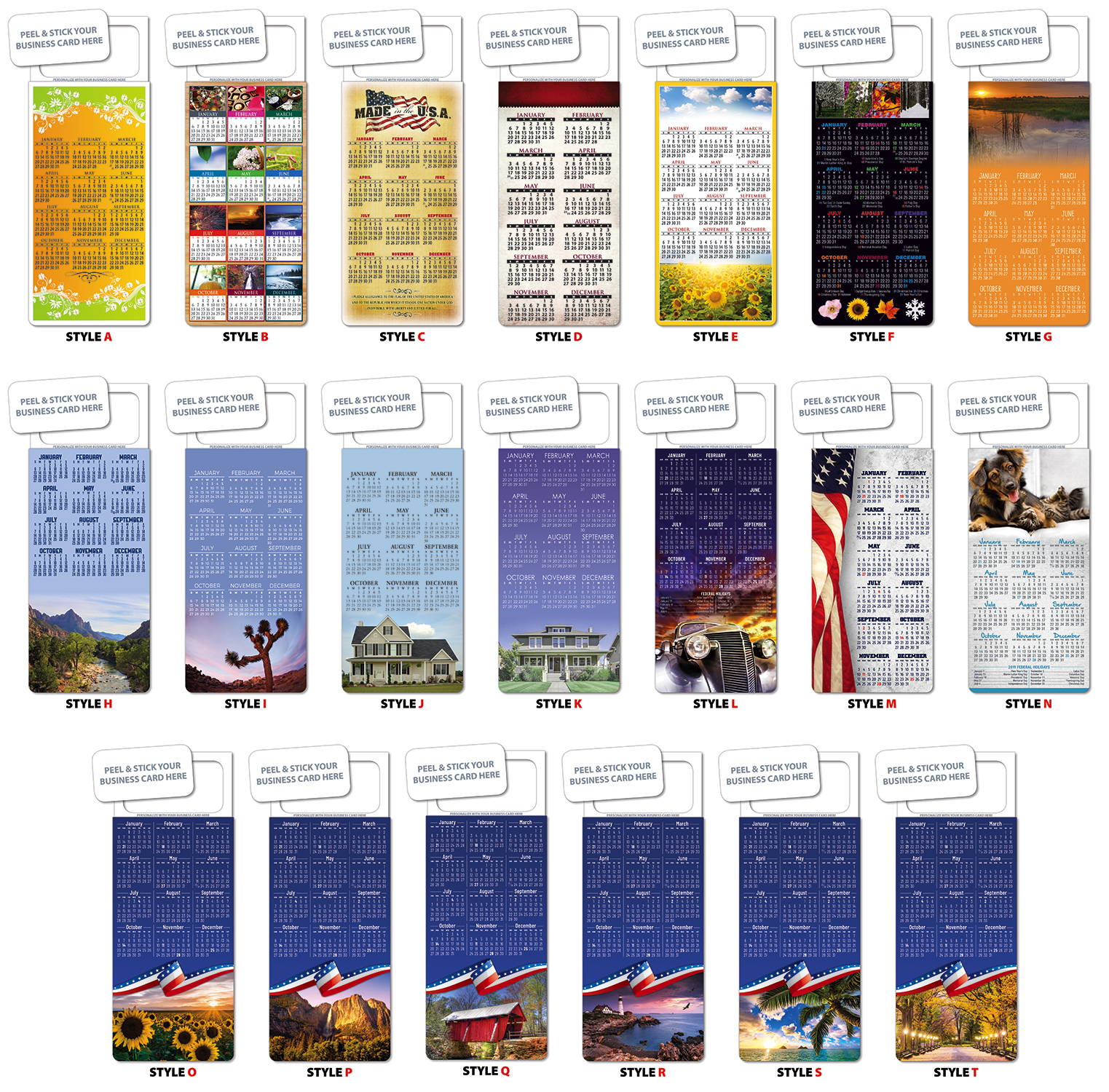 M.B.C. Stock Calendar Card -UV-Coated (1S) - 10 pt. 3