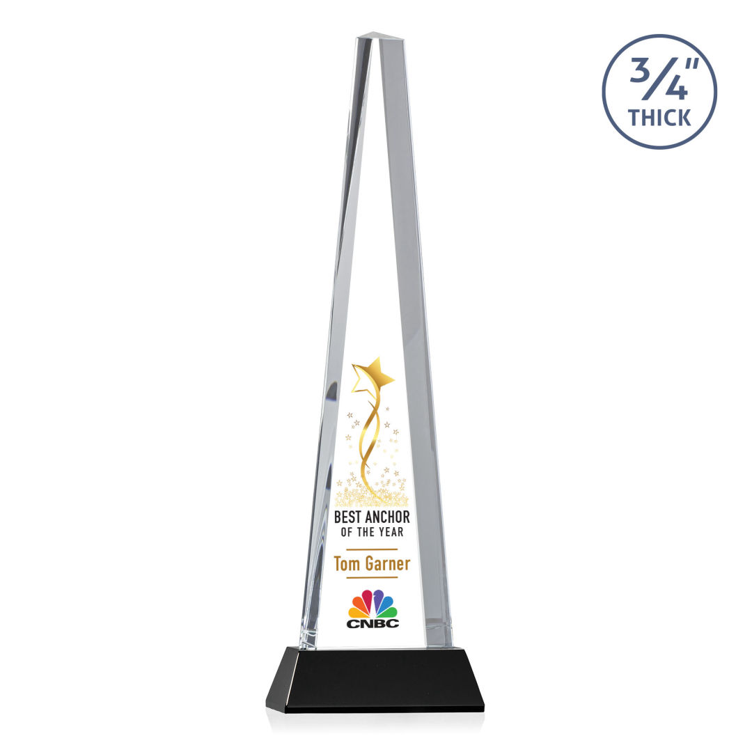 Majestic Tower VividPrint™ Award on Newhaven Base - Black 3