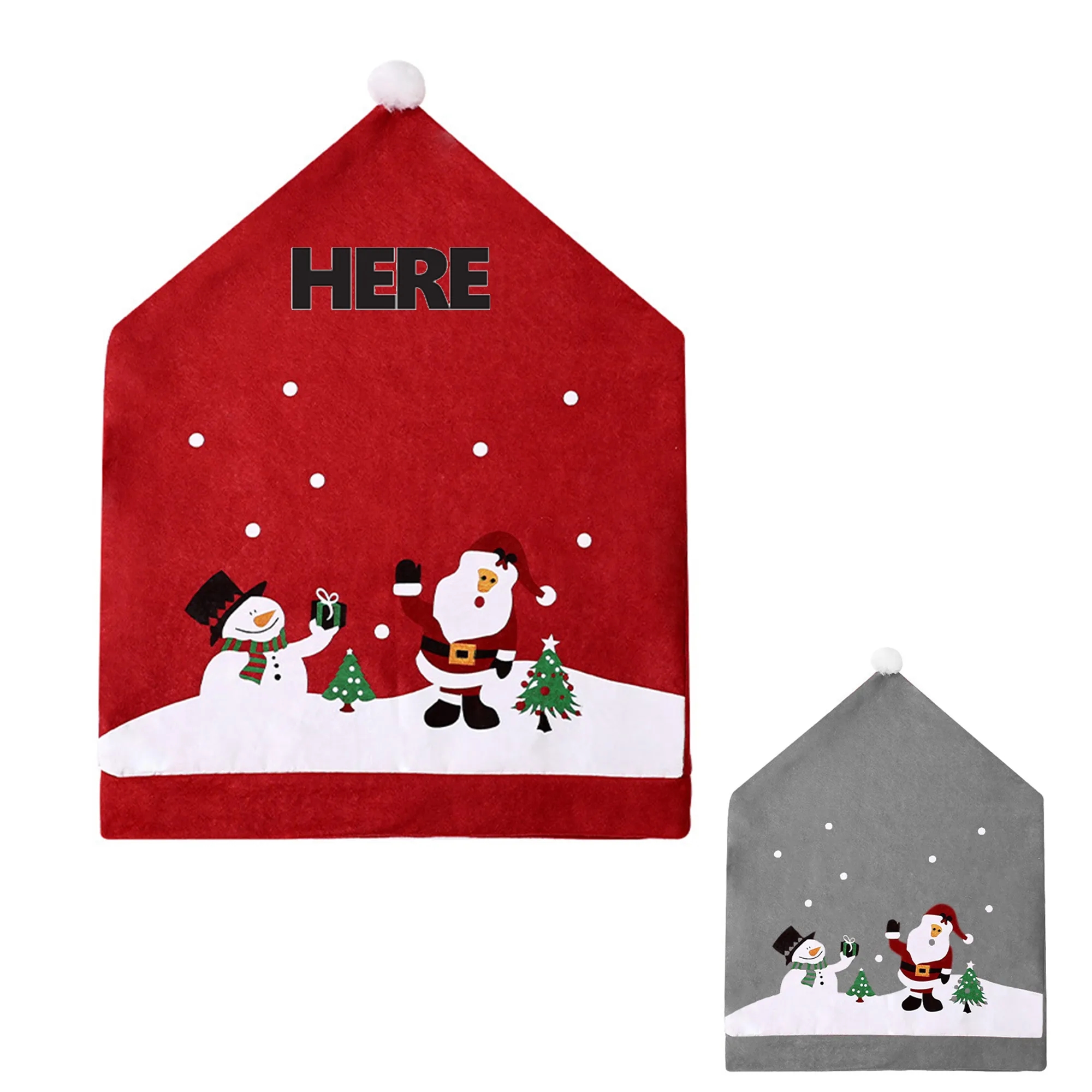 Christmas non-woven chair cover