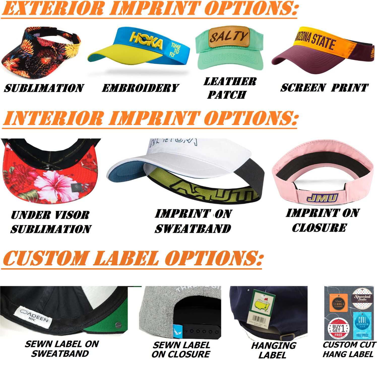 Fully Customizable Made to Order Visors 7