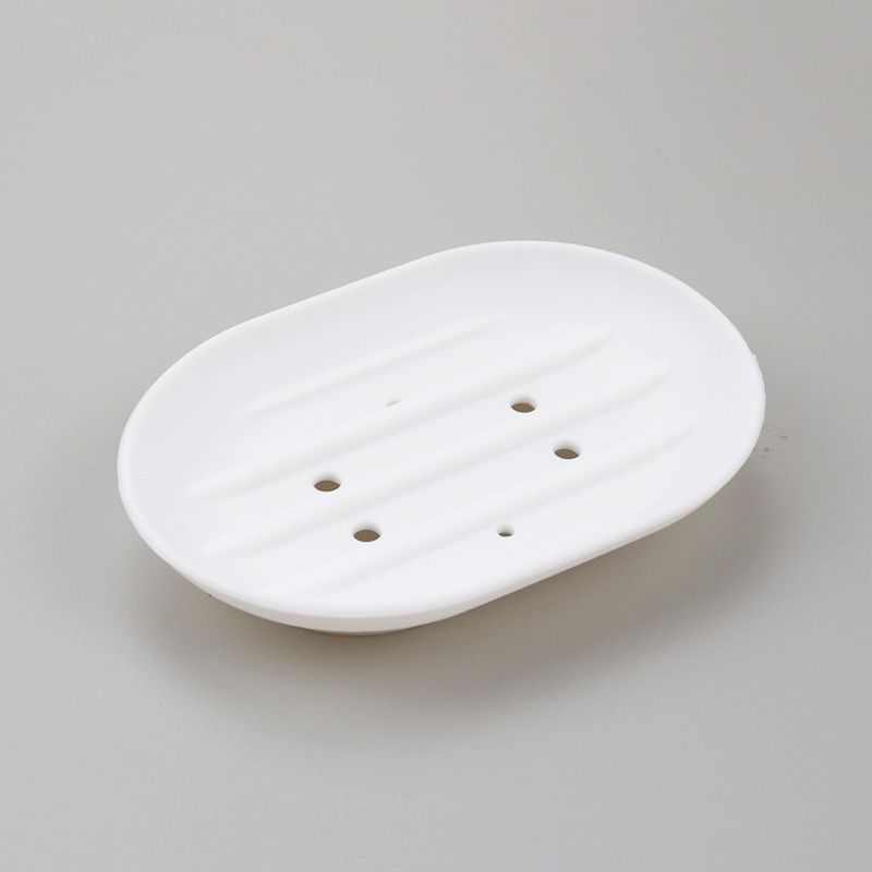 Oval Solid Color SiliconeSoap Dish 6
