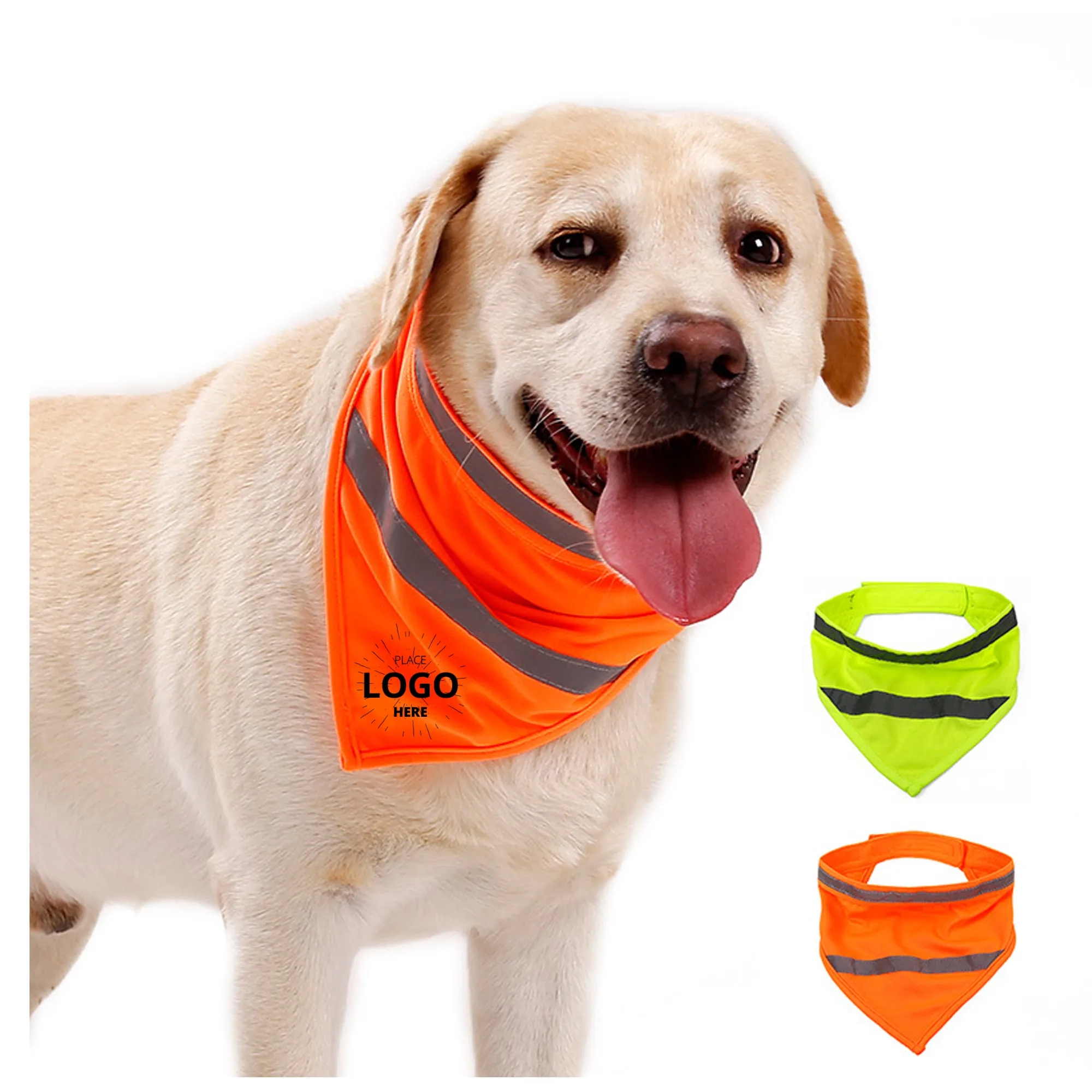 Pet Triangle Towel Reflective Safety Bandana 1