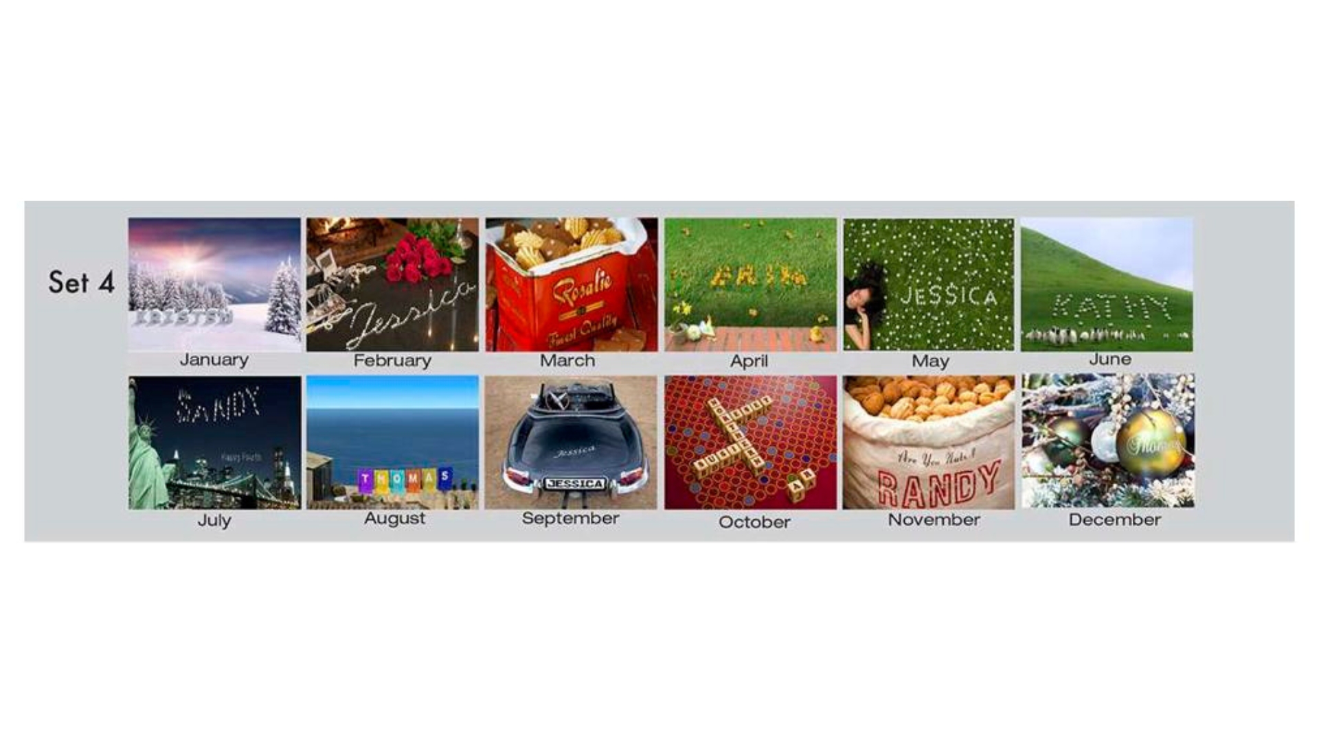 "In-the-Image" Personalized Tent Desk Calendar 11