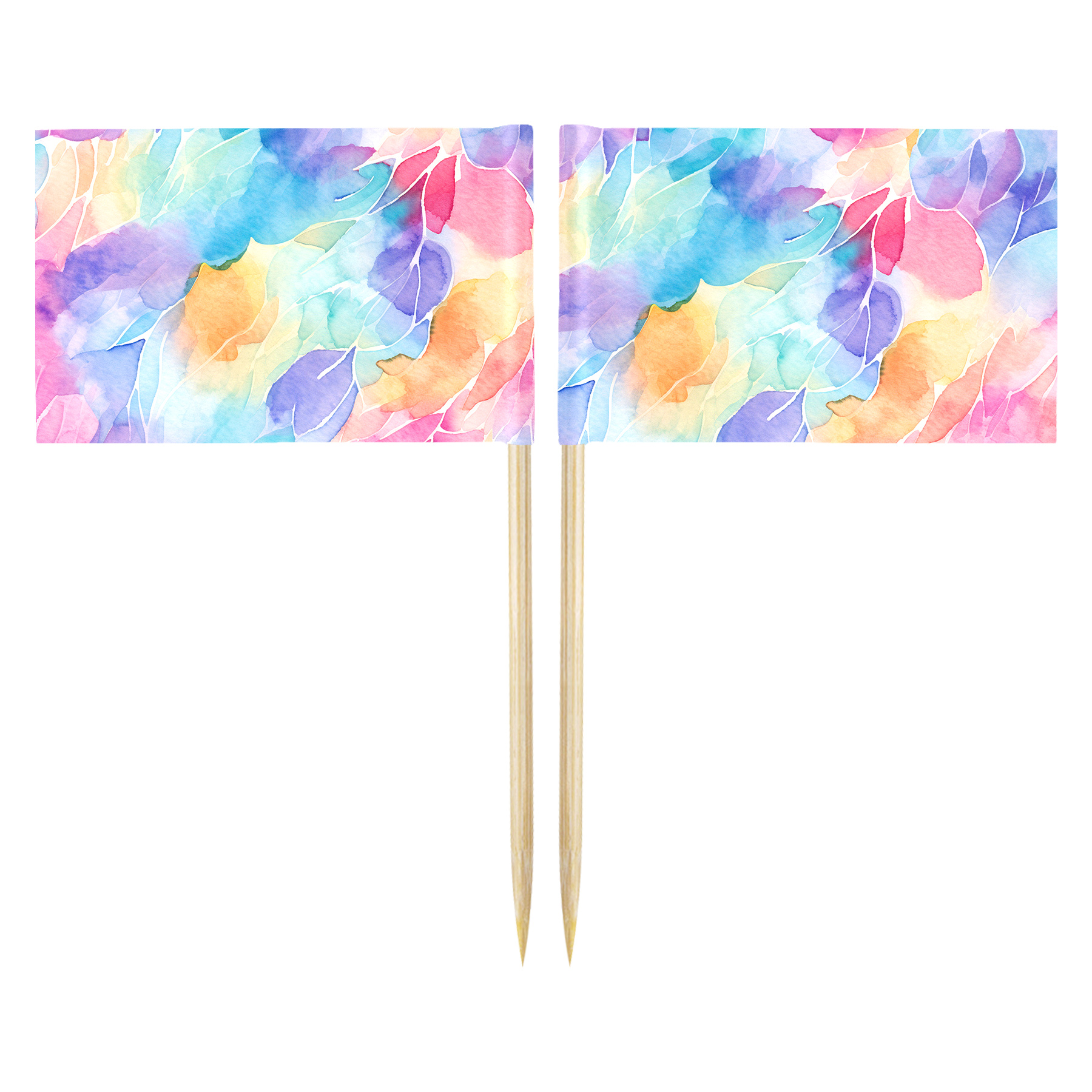 Rectangle 10CM Toothpick Flag 10